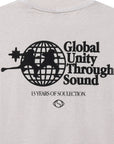 'Global Unity Through Sound' Pocket Tee - CEMENT