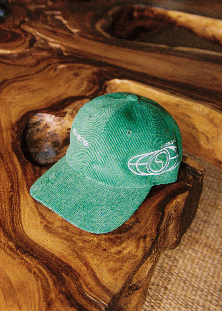 World Radio Corduroy Baseball Cap - SPRUCE