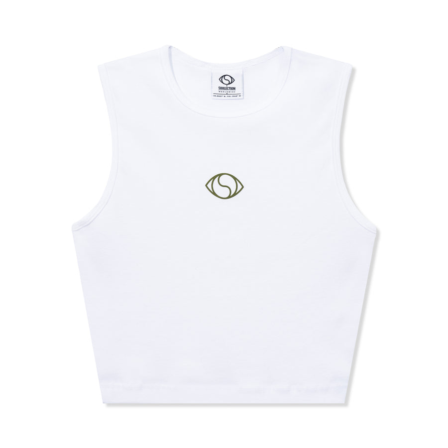 Soulection Baby Rib Sleeveless Tee - WHITE