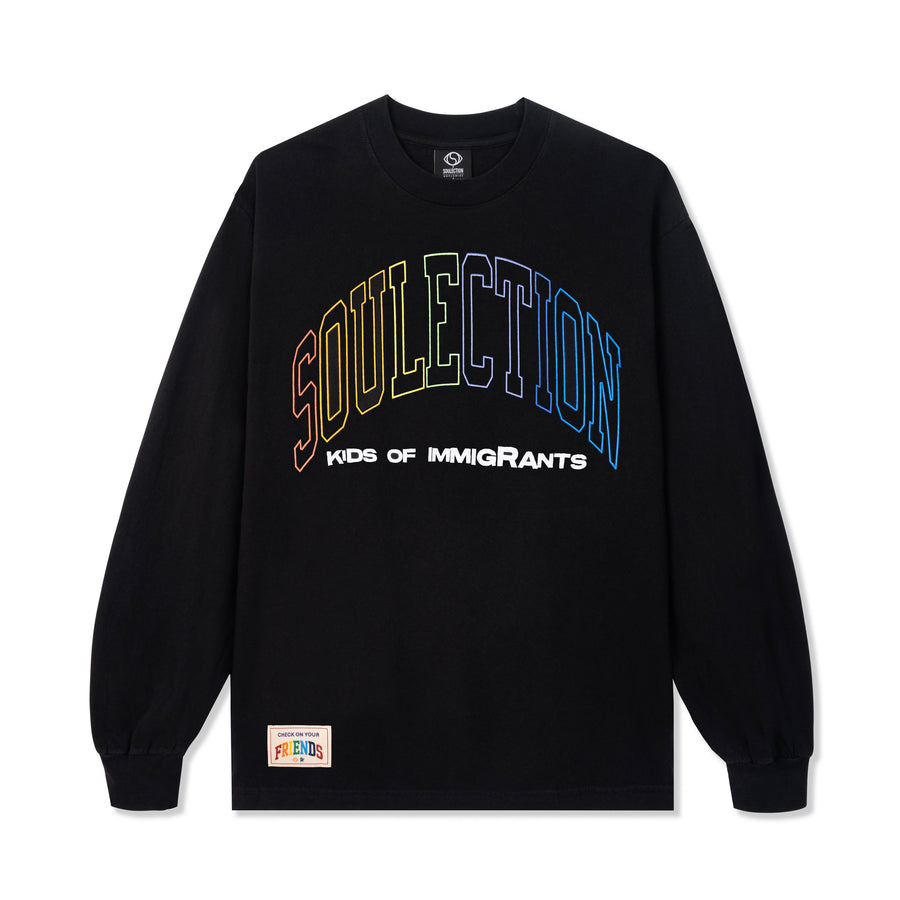 Soulection x Kids of Immigrants L/S - BLACK
